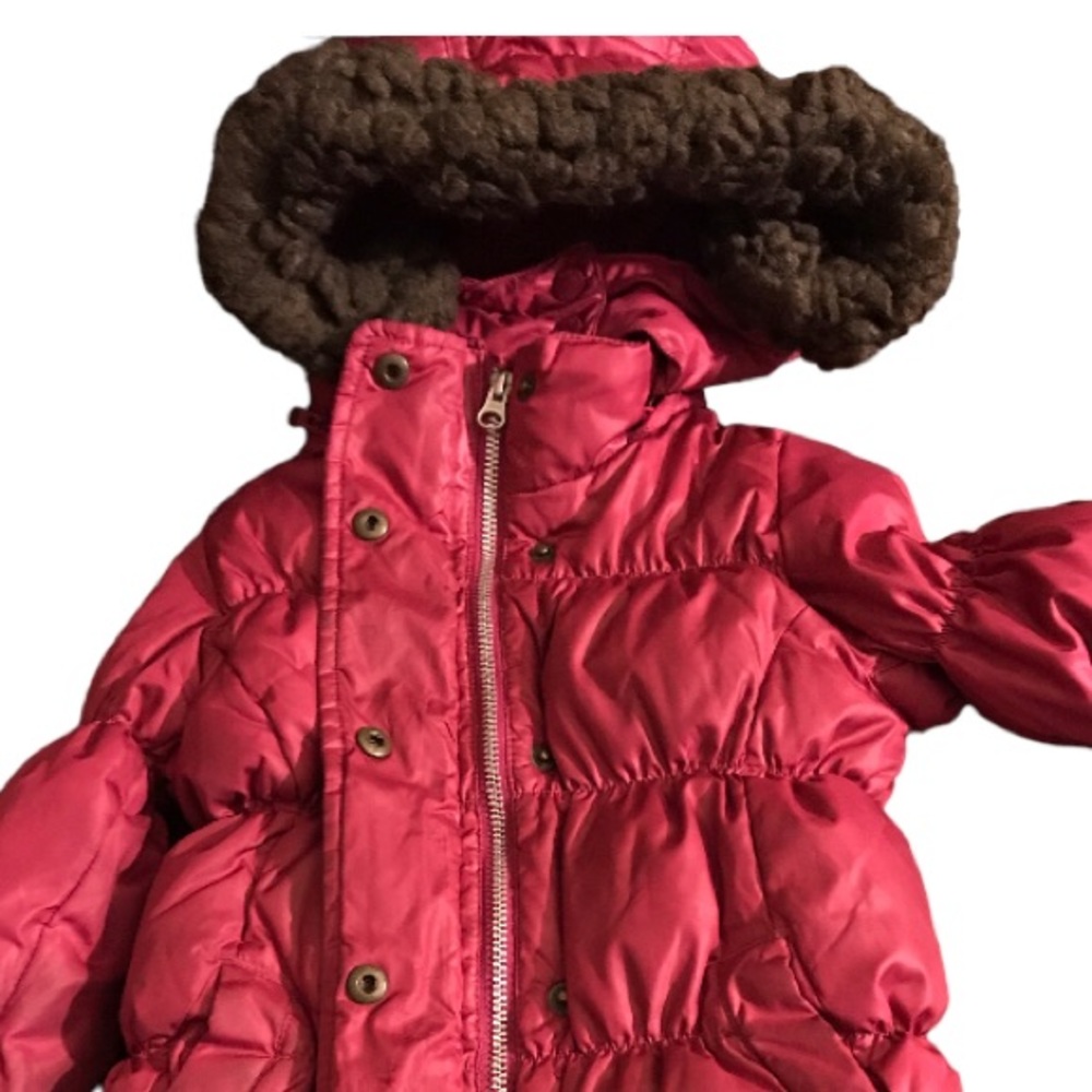 Gap pink red girl coat suit 4-5 years old